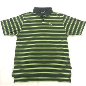Adidas Striped climalite golf polo ( men’s large)